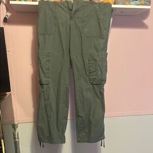 Vanilla Star Green Cargo Pants Durable Cotton Blend